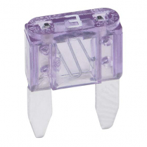 QC509102-025   Mini Blade Fuse ATM 3A Purple (Pack of 25)