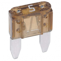QC509104-025  Mini Blade Fuse ATM 5A Tan (Pack of 25)
