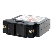 BS7404   A-Series Flat Rocker Circuit Breaker - Single Pole 20A