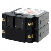 BS7412   A-Series Flat Rocker Circuit Breaker - Double Pole 16A