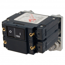 BS7475   C-Series Flat Rocker Circuit Breaker - Double Pole  150A (Paralleled)