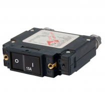 BS7542   C-Series Flat Rocker Circuit Breaker - Single Pole 15A