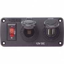 BS4353   PANEL BELOWDECK 12VDC  SCKT & USB