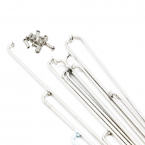 EWVP-V024   Rayons de roue, fini inox, 223 mm (paquet de 5)