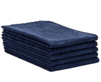 16x24 Shine Glass Microfiber Towel - Navy 150/cse