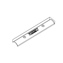 KS Recess internal track connector, plastic, white