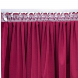 Aida 1:2.5 ruban fronceur 2" (50mm), plis smock, translucide, rouleau de 100 m&egrave;tres