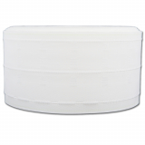 Electra 1:2.5 ruban 4" (100MM), plis Gobelet, blanc, rouleau de 50 m&egrave;tres