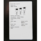 Electra 1:2.5 ruban 4" (100MM), plis Gobelet, blanc, rouleau de 50 m&egrave;tres