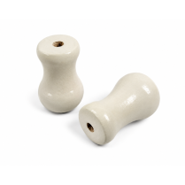 Glands blanc en bois pour stores romains (1 morceau, vrac), blanc cass&eacute;