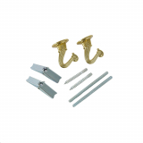 1" Brass curtain tie back hook, 2 per pack