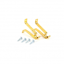 &frac34;" brass bracket, 2 per pack