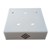 Display for 3/4" (19mm) diameter curtain rods, 5 slots