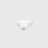 DS Endcap short with screw, for one-way draw curtains, white (can be replaced with item # ES1000 as this is a perfect substitute)