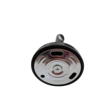 11cm wall bracket for 1⅛" (28mm) round profile channel rod, black, powder coated