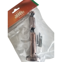 Double tubular wall bracket for &frac34;" (19mm) diameter rods