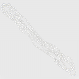 BS Roman blind chain 12mm pitch, 2.00 meters (1.00 meter drop), white