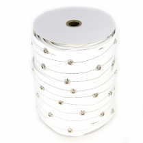 Ripplefold snap tape, 4&frac14;" spaced, white