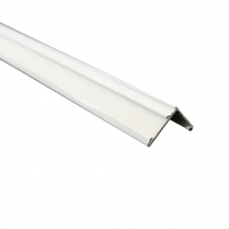 Aluminium track with 25MM Velcro, L-shaped, sold by the foot