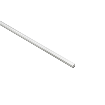BS rod 5X5 MM square, 5.8 meters (19.03 feet), aluminum