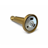 3.6" Tubular wall bracket, for poles of 1⅛" (28mm) in diameter, matt gold