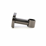 Tubular ceiling bracket for &frac34;" (19mm) diameter rods, black nickel