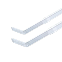 Crystal Clear double extendable curtain rod, 2&frac12;" and 3&frac12;" projection