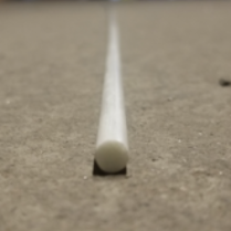 &frac14;" Width Slats for Roman shades, 10' length, white color, fiberglass material.