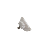 Embout court ES avec vis pour rail DS, pour rideaux unidirectionnels, blanc