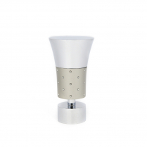 Contemporary Collection finials, for 1⅛" (28mm) diameter pole, chrome and satin nickel