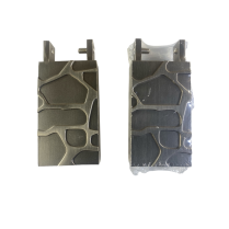 The Embossed Stone Wall finial, chrome