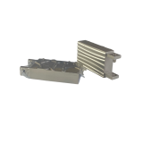 The Embossed Stone Wall finial, chrome