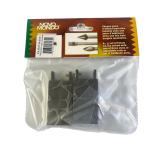 The Embossed Stone Wall finial, chrome