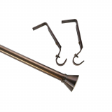 The Triangle, adjustable 36-72" pole set, &frac34;" (19mm) diameter, bronze