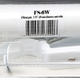 6' Metal pole, 1 1/8 (28mm) diameter, matt white