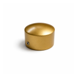 Capuchons, pour p&ocirc;le de 1⅛" (28mm) de diam&egrave;tre, or mat