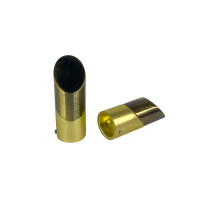 "Le Chique" finial, for &frac34;" (19mm) diameter poles, antique brass