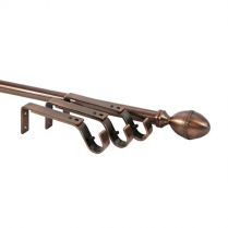 The Easter Egg Collection finial, for 1⅛" (28mm) diameter poles, antique copper