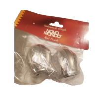 The "W" finial, for 1⅛" (28mm) diameter poles, satin nickel