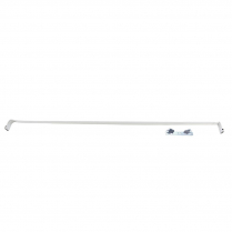 Extendable Lockseam curtain rod, projects 1&frac12;", white