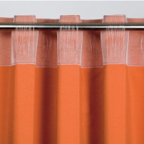 Monsoon ruban de cerclage fronceur 4" (100mm), translucide, rouleau de 100 m&egrave;tres