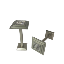 Diamond Collection holdbacks, satin nickel