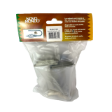 Embrasses de La Collection Diamant, argent satin&eacute;