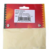 28-48" Extendable Lockseam curtain rod, projects 3&frac12;", white