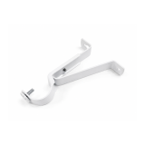4&frac12;-6&frac12;" Extendable brackets, for 1⅛" (28mm) diameter poles, matt white