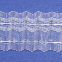 ruban plis translucide, 2" (50mm), rouleau de 100 m&egrave;tres