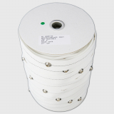 Ripplefold snap tape, 6" spaced, roll of 100 yards, white