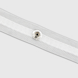 1" Ripplefold snap tape, 4&frac14;" spaced, roll of 100 yards, clear