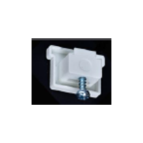 Capuchon SS avec vis courte pour rail KS, blanc