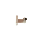 KS endcap with screw, for ripplefold curtains, white